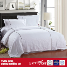 250TC Satin Piping Luxury Hotel Linen Quality Bed Linen